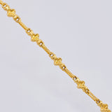 Cadena Rustica Trebol 11.2g / 60cm / 5mm Oro Amarillo 18K