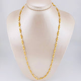 Cadena Rustica Trebol 11.2g / 60cm / 5mm Oro Amarillo 18K