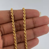 Cadena Lazo 7.35gr / 60cm / 3mm Oro Amarillo +3 $