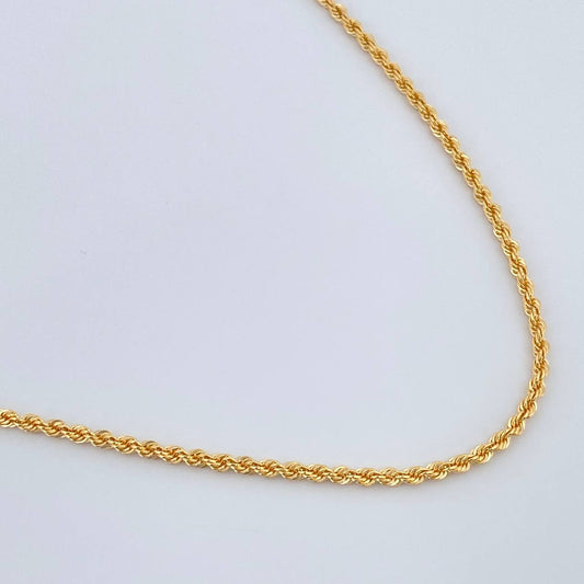 Cadena Lazo 3.85gr / 61cm / 2.1mm Oro Amarillo +3 18K %