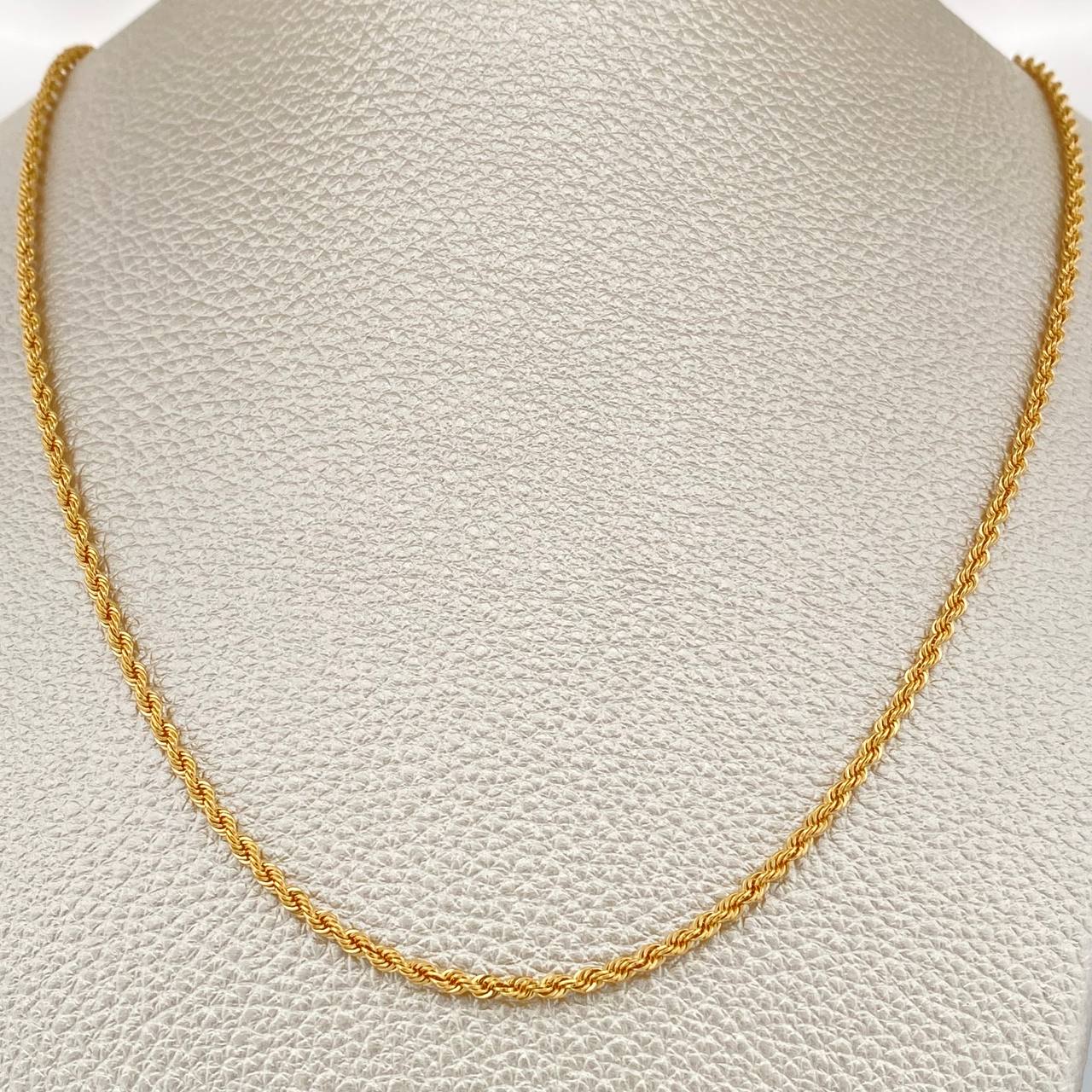 Cadena Lazo 3.85gr / 61cm / 2.1mm Oro Amarillo +3 18K %