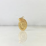 Dije San Miguel Arcángel 1.15gr / 2.5cm / Troquelada Ovalada Oro Amarillo ©
