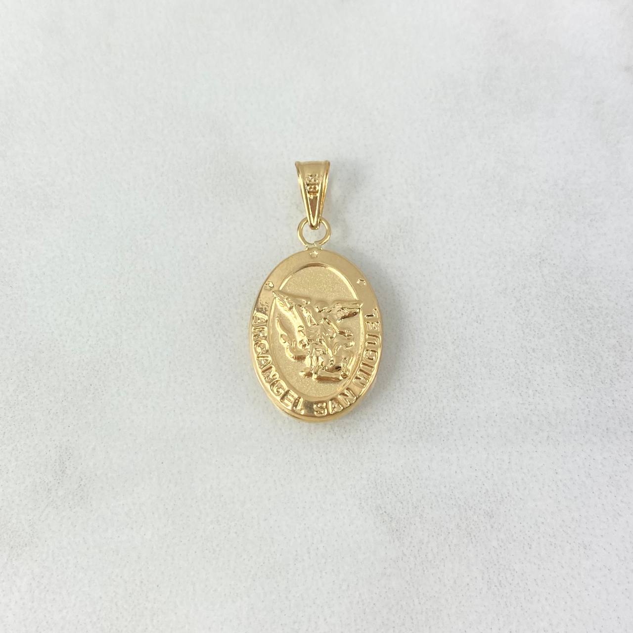 Dije San Miguel Arcángel 1.1gr / 2.6cm / Troquelado Oro Amarillo