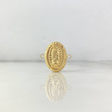 Herraje Virgen de Guadalupe 0.4gr / 1.8cm / Troquelado Oro Amarillo