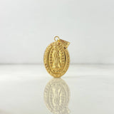Dije Virgen de Guadalupe 1.5gr / 3cm / Troquelado Mate Oro Amarillo *