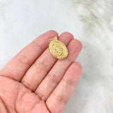 Dije Virgen de Guadalupe 1.5gr / 3cm / Troquelado Mate Oro Amarillo *