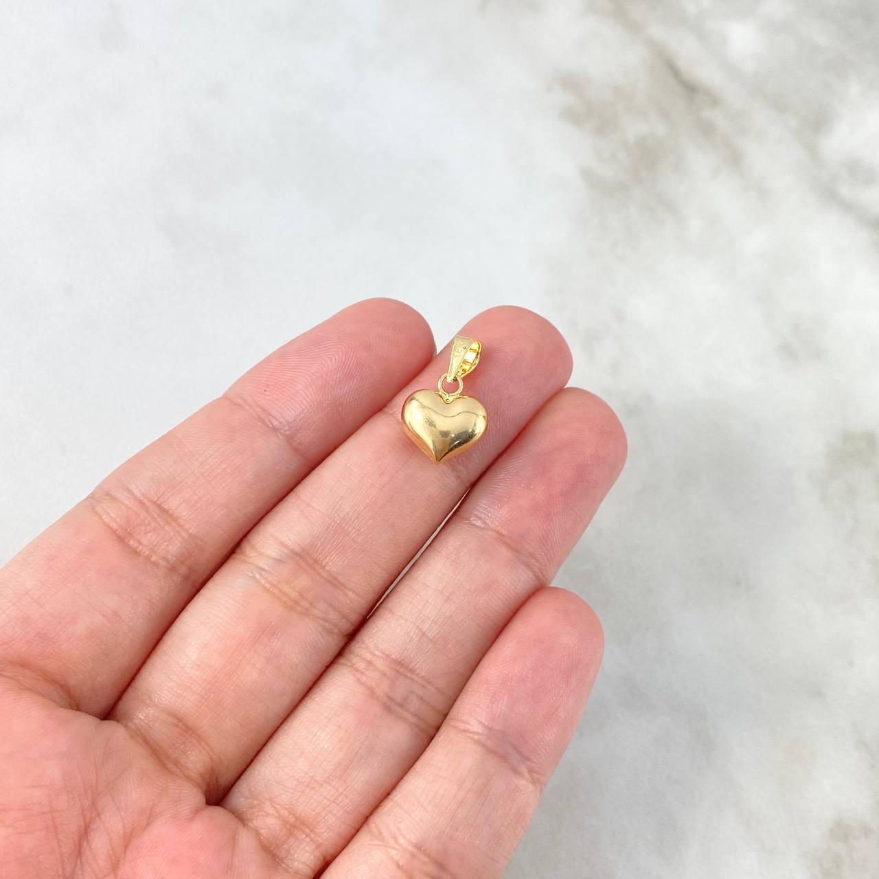Dije Corazón 0.5gr / 1.5cm / Troquelado Oro Amarillo