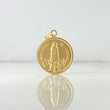 Dije Virgen Fátima 2.4gr / 3.5cm / Circulo Oro Amarillo ©