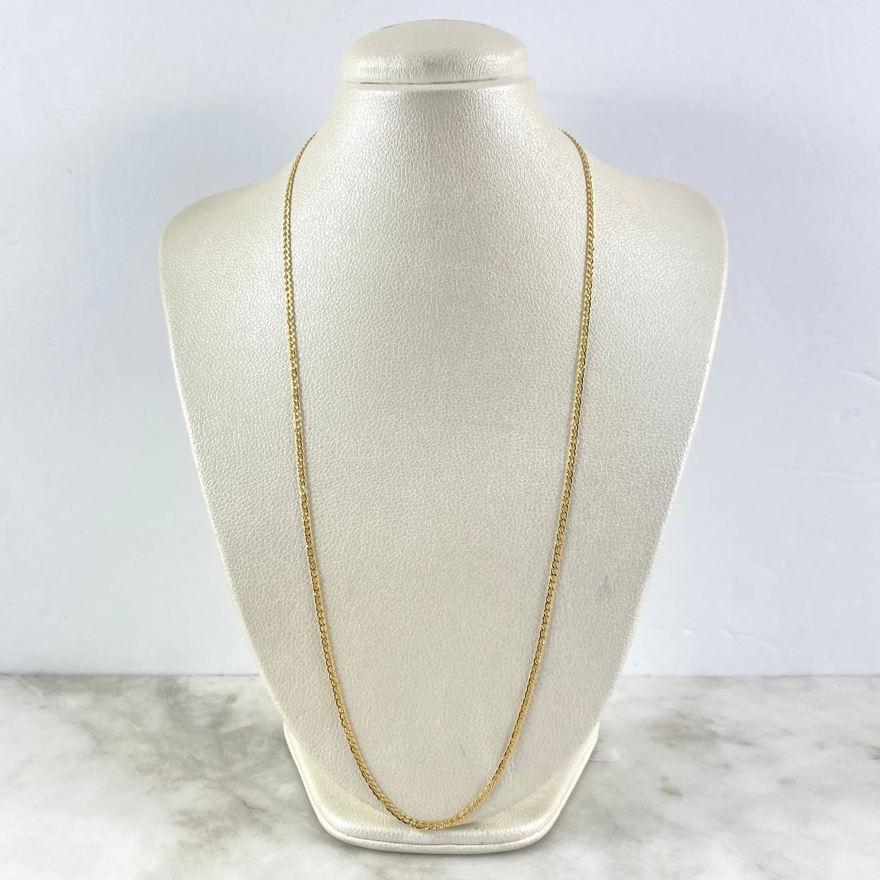 Cadena Cubana 3.6gr / 60cm-2.4mm Oro Amarillo +1 18K ©