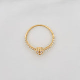Anillo Solitario Churumbela 1.6 g / T7 3/4 Oro Amarillo 18K
