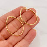 Candongas Taliana 1.8 g / 3.3 cm Oro Amarillo 18K