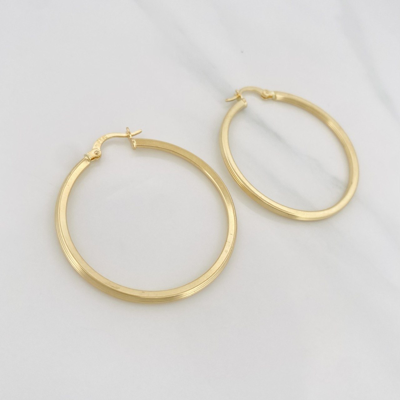 Candongas Andy 2.75 g / 4 cm Oro Amarillo 18K