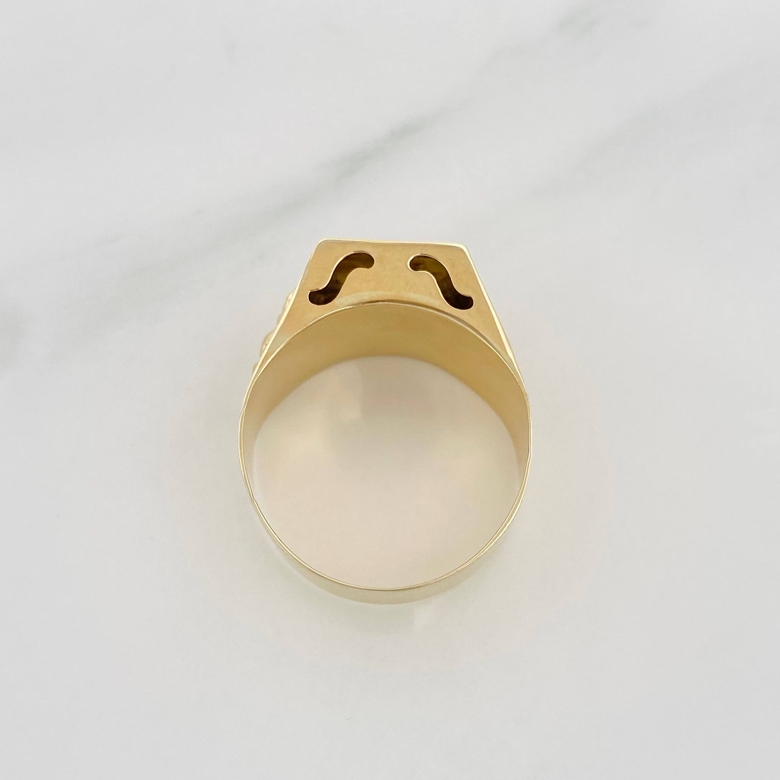 Anillo Palmera 4.15 g / T9 1/2 Dos Oros Amarillo Rosa 18K
