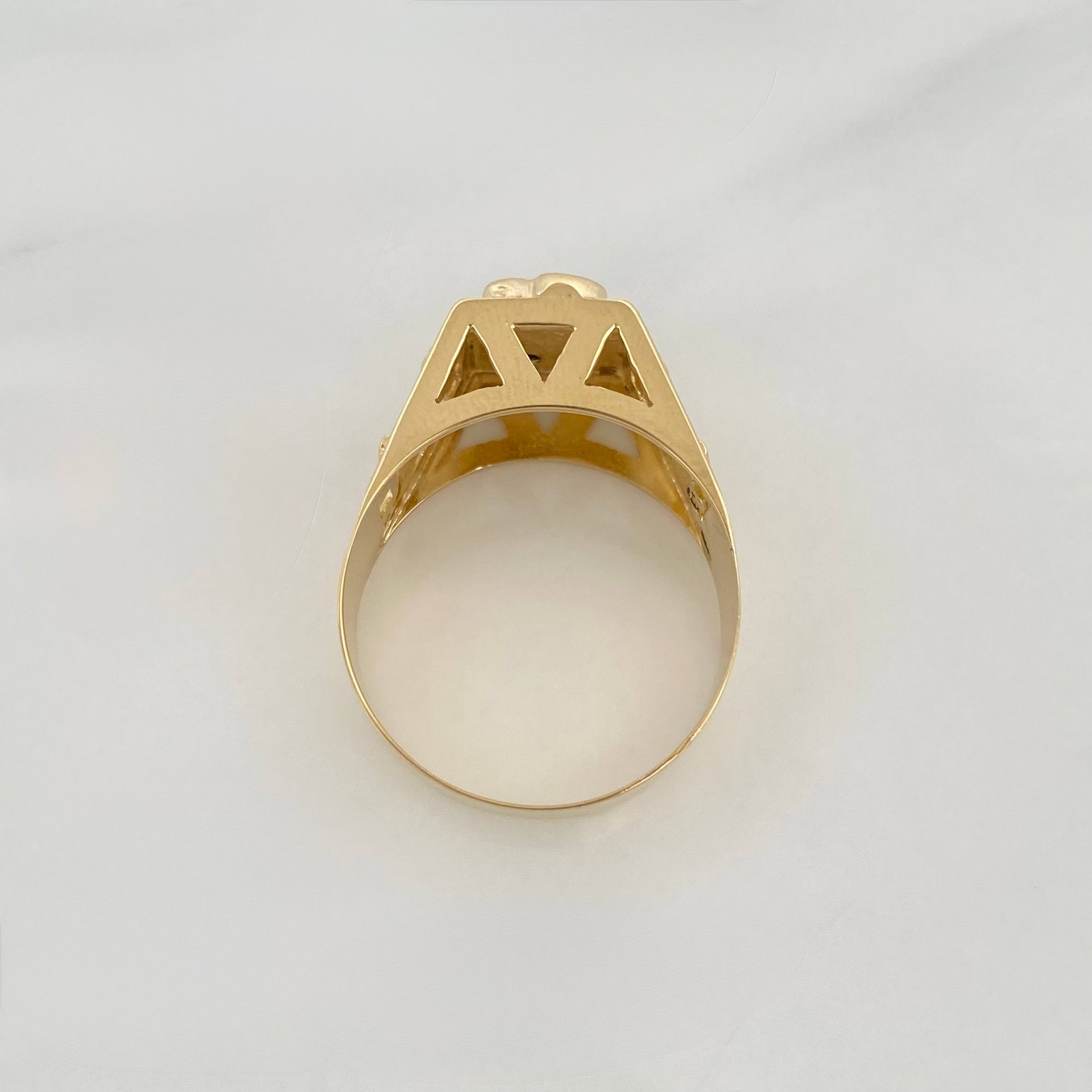 Anillo Palmera 4.75 g / T9 1/2 Oro Amarillo 18K