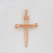 Dije Cruz 3.7 g / 4.3 cm Oro Rosa 18K