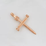 Dije Cruz 3.7 g / 4.3 cm Oro Rosa 18K