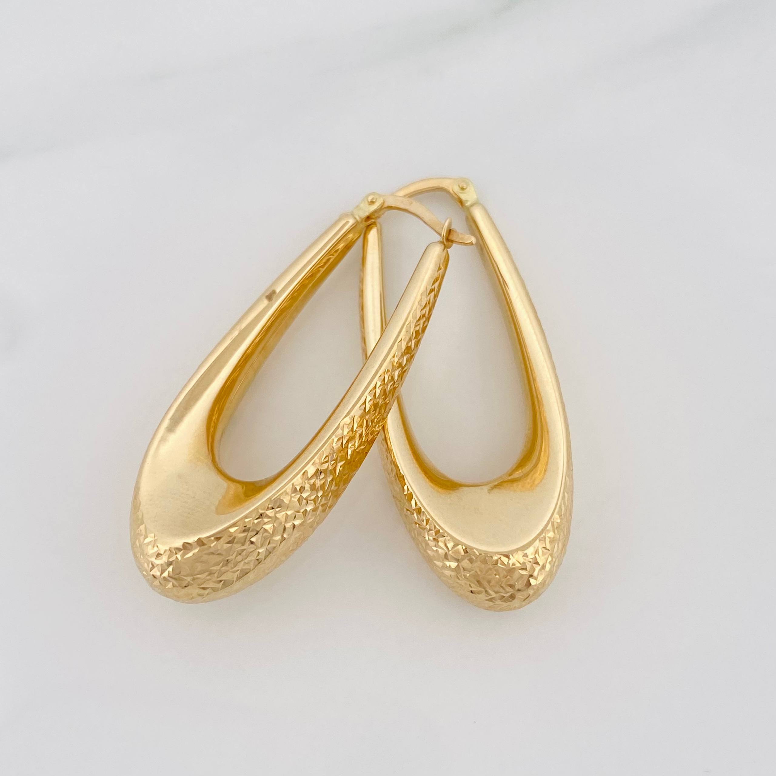 Candongas Lagrima 5.25 g / 50.5 cm Oro Amarillo 18K
