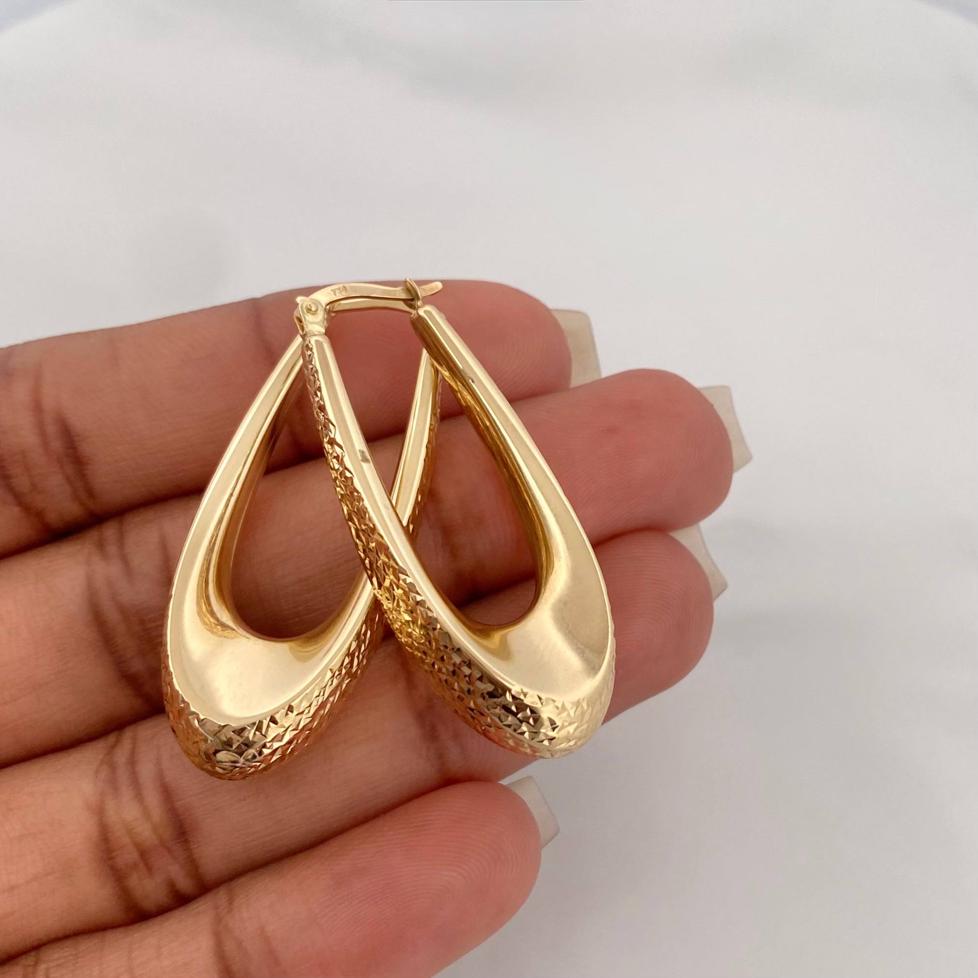 Candongas Lagrima 5.25 g / 50.5 cm Oro Amarillo 18K