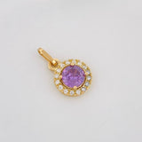 Dije Halo Redondo 1.7 g / 1.6 cm Oro Amarillo 18K