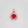 Dije Halo Redondo 1.55 g / 1.6 cm Oro Rosa 18K