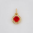Dije Halo Redondo 1.6 g / 1.6 cm Oro Amarillo 18K