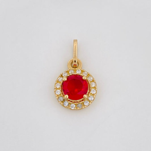 Dije Halo Redondo 1.6 g / 1.6 cm Oro Amarillo 18K