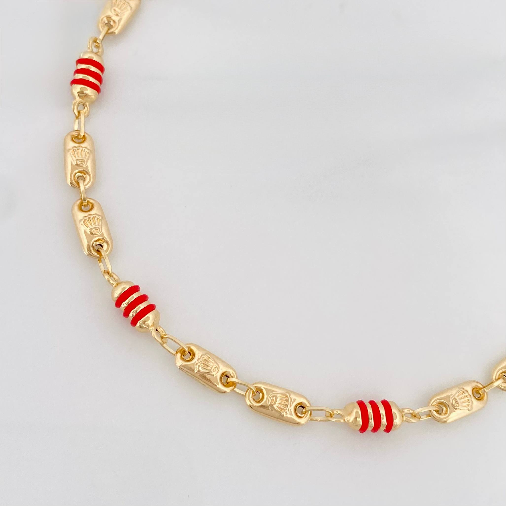 Pulso Rustico Corona 3.35 g / 18 cm / 4 mm Oro Amarillo 18K
