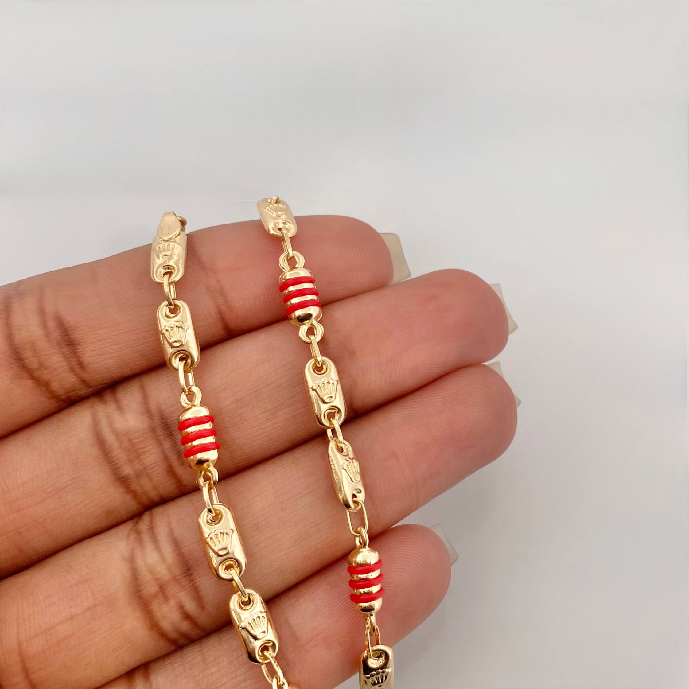 Pulso Rustico Corona 3.35 g / 18 cm / 4 mm Oro Amarillo 18K