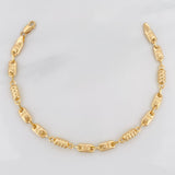 Pulso Rustico Corona 3.4 g / 18 cm / 4 mm Oro Amarillo 18K