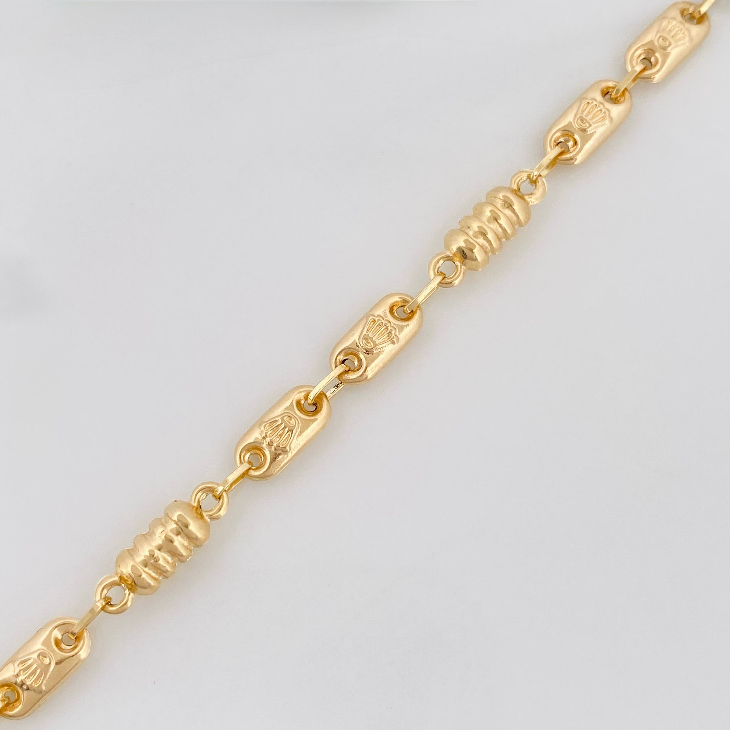 Pulso Rustico Corona 3.8 g / 18 cm / 4.15 mm Oro Amarillo 18K