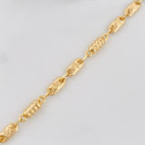 Pulso Rustico Corona 3.4 g / 18 cm / 4 mm Oro Amarillo 18K