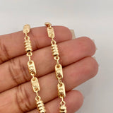 Pulso Rustico Corona 3.4 g / 18 cm / 4 mm Oro Amarillo 18K