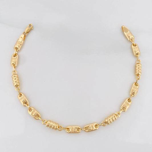 Pulso Rustico Corona 3.3 g / 18 cm / 4 mm Oro Amarillo 18K