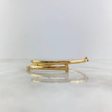 Pulso Aro Clavo 10.75gr / 17cm / Circones Blancos Oro Amarillo ©