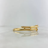 Pulso Aro Clavo 10.75gr / 17cm / Circones Blancos Oro Amarillo ©