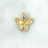 Dije Mariposa 2.35gr / 2.3cm / Circones Colores Pasteles Oro Amarillo ©