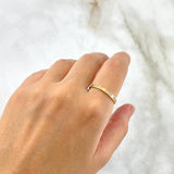 Anillo Morse Churumbela 1.4gr / T8 / Circones Blancos Oro Amarillo ©