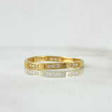 Anillo Morse Churumbela 1.4gr / T8 / Circones Blancos Oro Amarillo ©