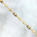 Pulso Rustico Tornillo Manzana 4.55gr / 19cm / Cauchos Negros Oro Amarillo ©