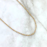 Cadena Militar 18.8gr / 60cm / 3mm Bola Diamantada Tres Oros