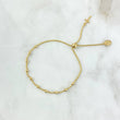 Pulso Denario Franco Virgen Milagrosa 3gr / 20cm / 3mm Bola Diamantada Graduable Oro Amarillo +4 ©