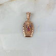 Dije Virgen de Guadalupe 2.75gr / 3.2cm / Circones Blancos-Azules-Fucsias Oro Rosa