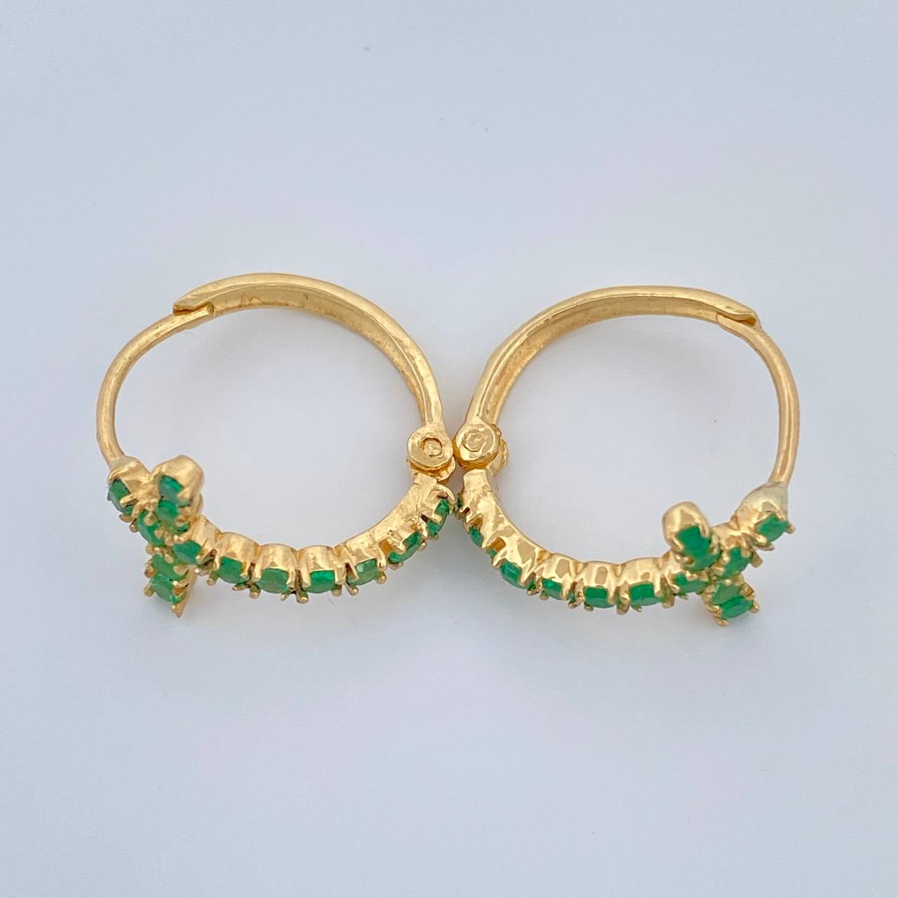 Candongas Cruz 2.25gr / 1.5cm / Oro Amarillo 18K %