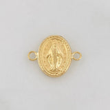 Herraje Virgen Milagrosa 0.55g / 1.5cm Oro Amarillo 18K