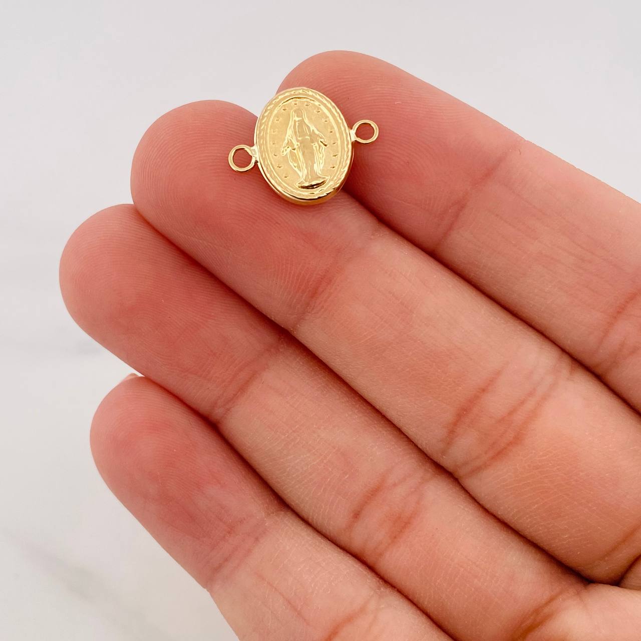 Herraje Virgen Milagrosa 0.55g / 1.6cm Oro Amarillo 18K