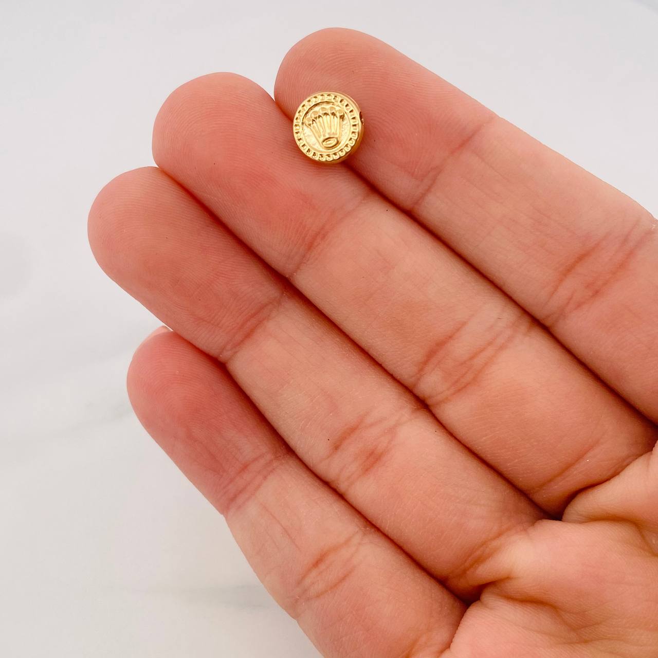 Herraje Corona 0.3g / 0.8cm Oro Amarillo 18K