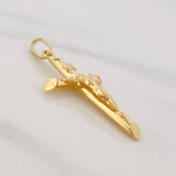 Dije Cruz Cristo 1.6g / 3.4cm Oro Amarillo 18K