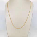 Cadena Mini Cubana 1.95g / 60cm / 1.4mm Oro Amarillo 18K