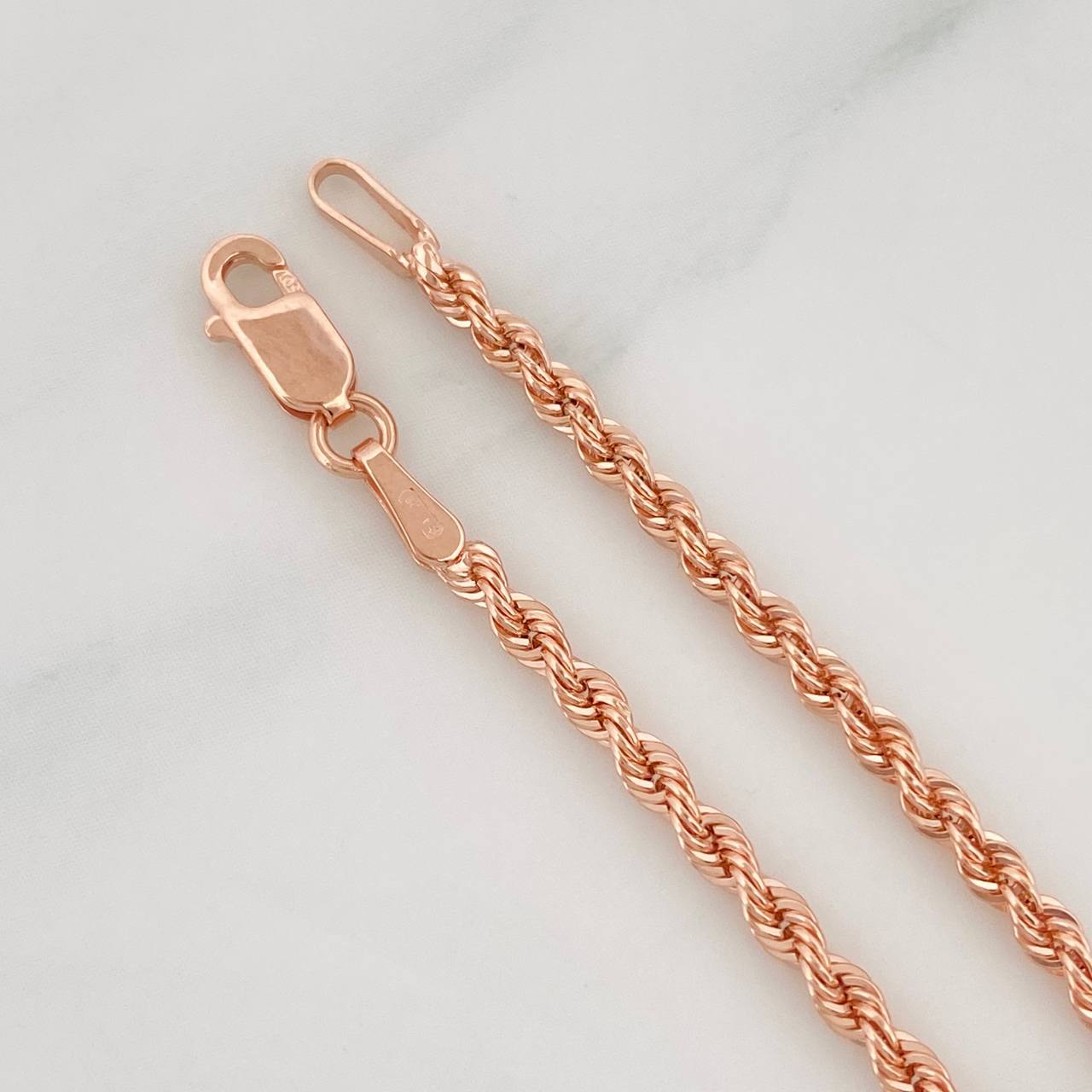 Pulso Lazo 1.55g / 19.3cm / 1.2mm Oro Rosa 18K