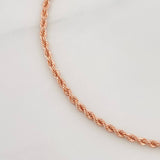 Pulso Lazo 1.55g / 19.3cm / 1.2mm Oro Rosa 18K